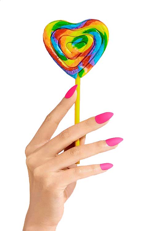 Gold Finger Gel Glam Manicure GC19 Hand Model Side