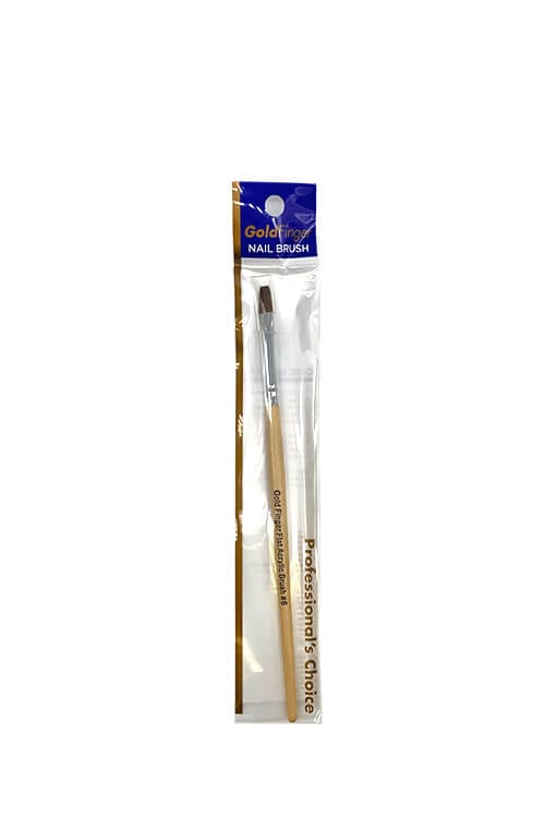 Goldfinger Flat Acrylic Nail Brush #6