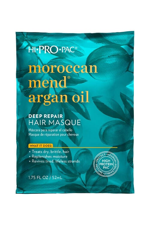 Hi Pro Pac Moroccan Mend Argan Oil Deep Repair Hair Masque Packet 1.75 oz