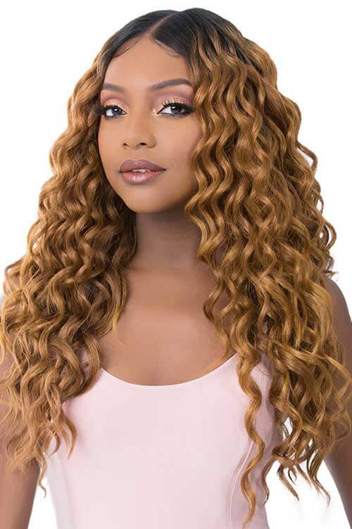It's A Wig HD T Lace Saint Wig Model Blonde Front