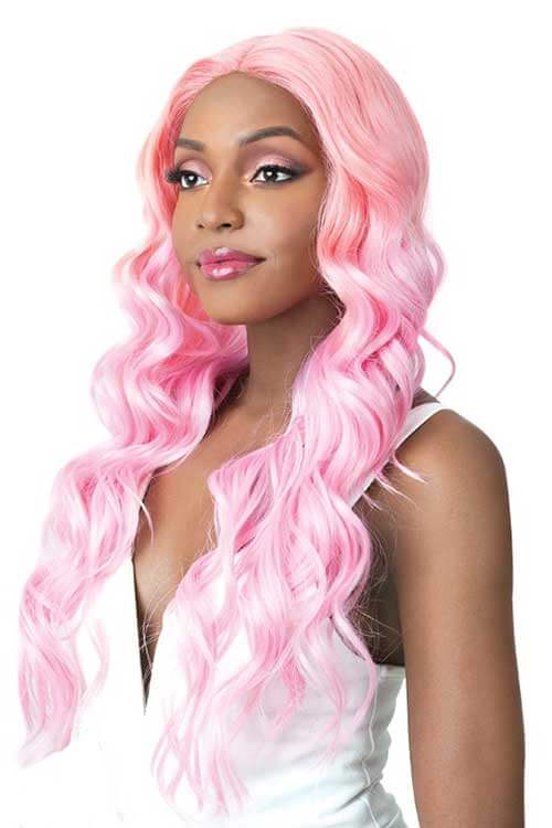 Its A Wig Unicorn Pink Wig Side