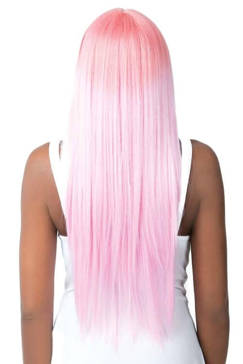 It's A Wig Unicorn Straight Wig Model Pink Back