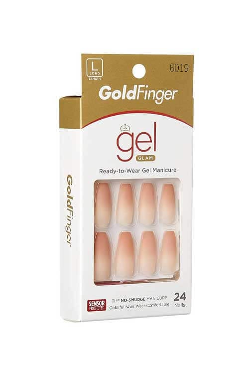 Kiss Gold Finger Gel Glam GD19 Packaging Side