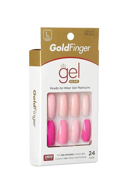 Kiss Gold Finger Gel Glam GD22 Packaging Side