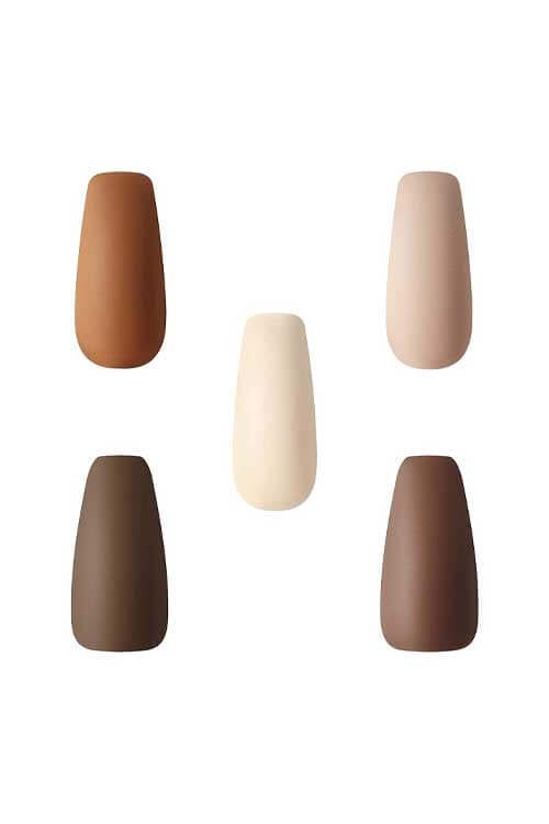 Kiss Gold Finger Gel Glam GD23 Nails Closeup