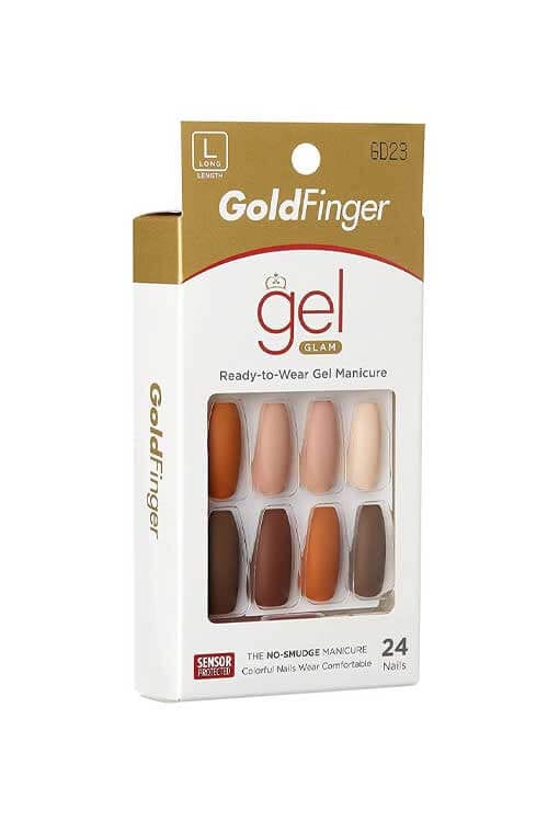 Kiss Gold Finger Gel Glam GD23 Packaging Side