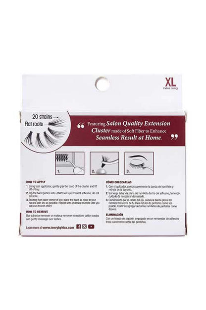 Kiss i-Envy 20D Lash Clusters KPEX Packaging Back