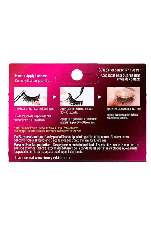 Kiss i-Envy Double Layer Strip Lash Packaging Back