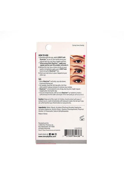 Kiss i-Envy Lash Glue Liner Packaging Back