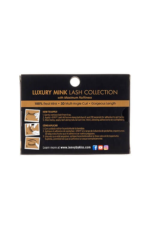 Kiss i-Envy Luxury Mink 3D Collection KMIN Packaging Back