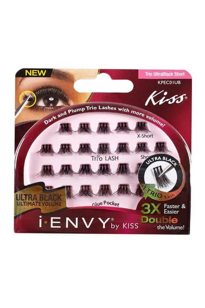 Kiss i-Envy Trio Lashes KPEC01UB Short UltraBlack Packaging Front