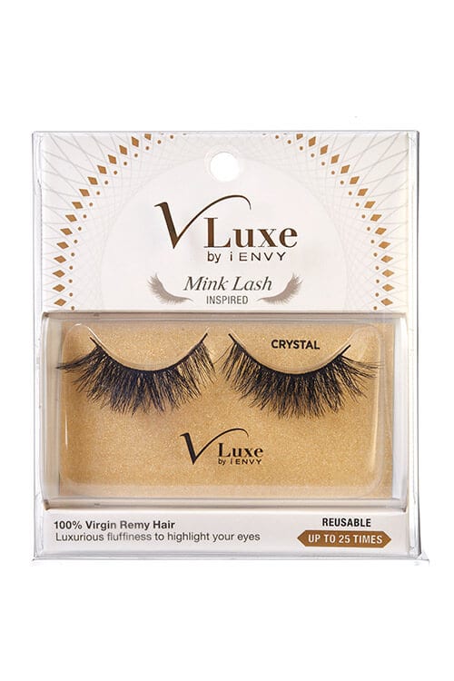KISS i-Envy V-Luxe Mink Lash Inspired 100% Virgin Remy Lashes Crystal Box