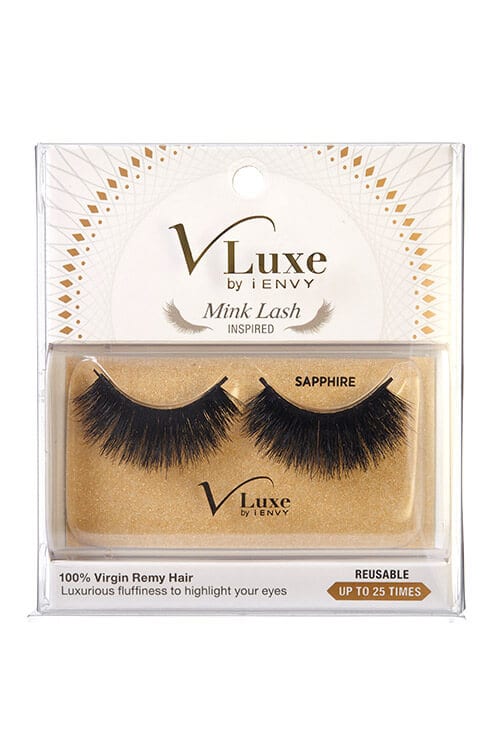 KISS i-Envy V-Luxe Mink Lash Inspired 100% Virgin Remy Lashes Sapphire Box