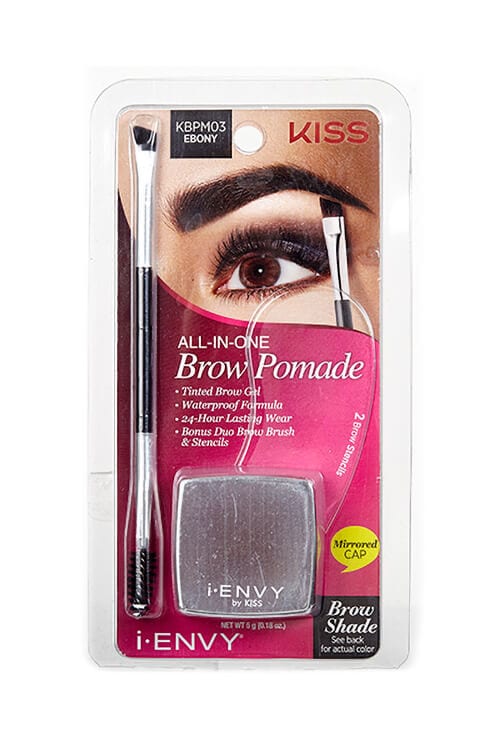 Kiss I.Envy All-In-One Brow Pomade Ebony