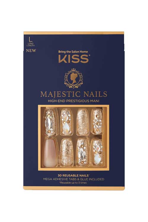 Kiss Majestic Press On Nail Kit KMA01 Packaging Front