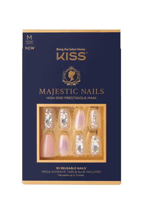 Kiss Majestic Press On Nail Kit KMA02 Packaging Front