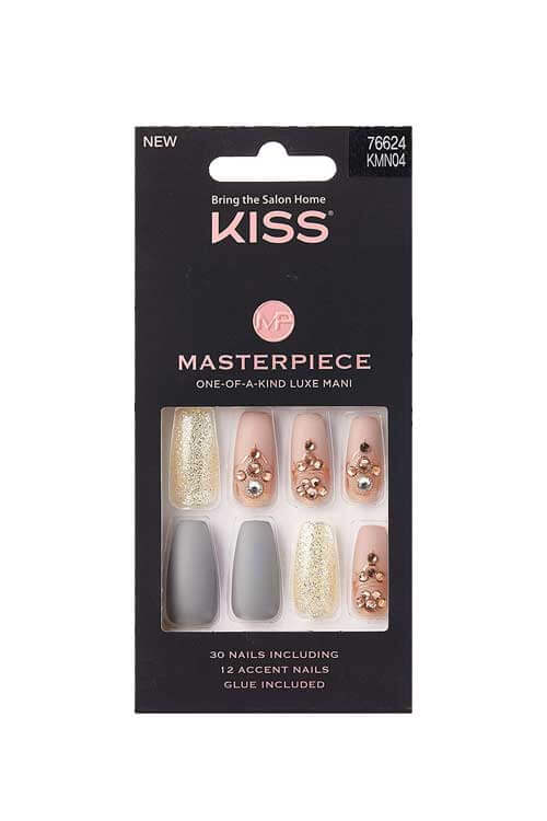 Kiss Masterpiece Press On Nails KMN04 Packaging Front
