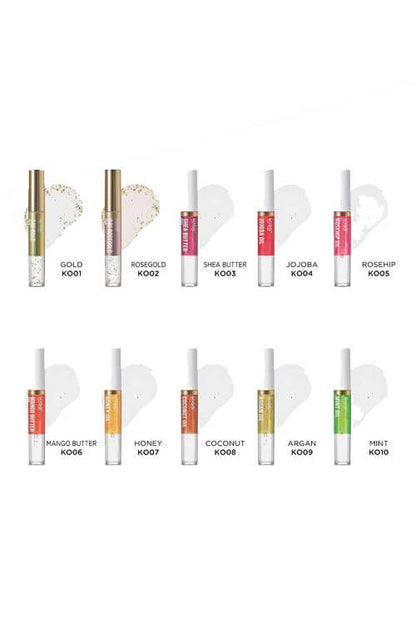Kiss New York Professional Natural Lip Oil KO Full Collection