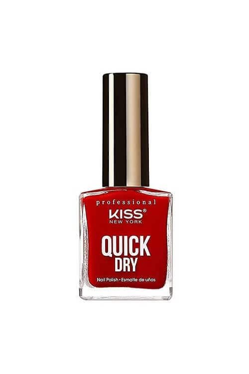 Kiss New York Professional Quick Dry Nail Polish QP04 Ready Set Red