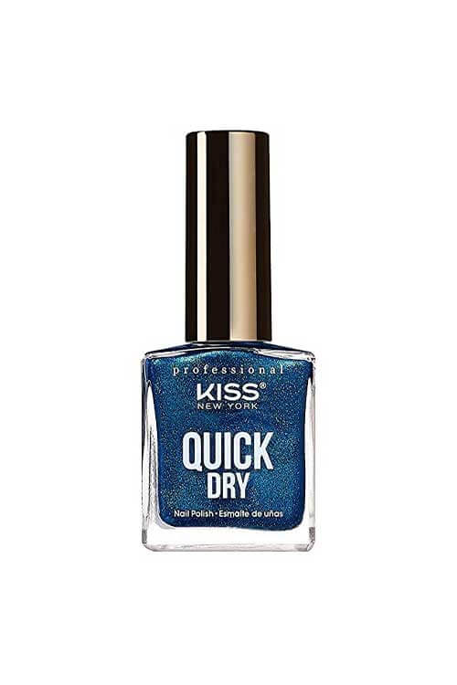 Kiss New York Professional Quick Dry Nail Polish QP14 Blue-Hoo