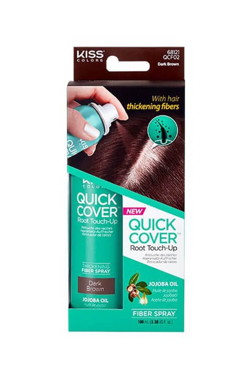Kiss Colors Quick Cover Root Touch-Up Fiber Spray Dark Brown