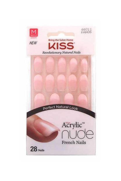 Kiss Salon Acrylic Nude French Nails KAN05 Packaging Front