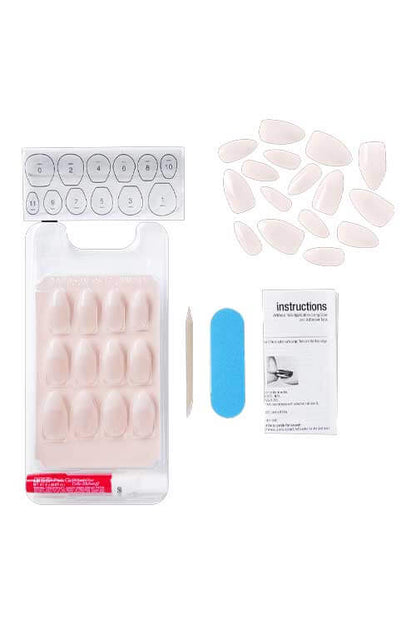 Kiss Salon Acrylic Nude French Nails KAN06 Accessories