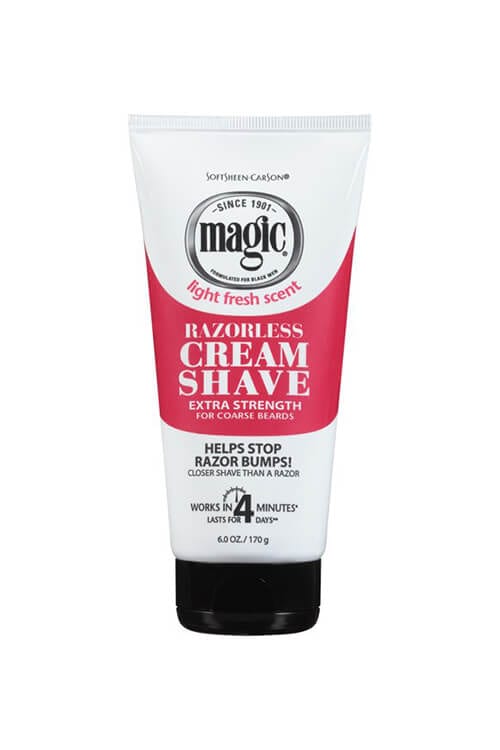 Magic Extra Strength Razorless Cream Shave 6 oz