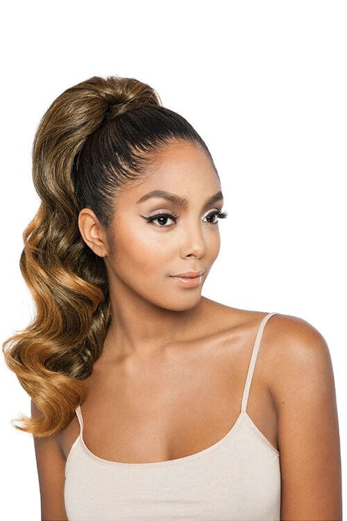 Mane Concept Glamour Wave WNT 20” Wrap and Tie Ponytail BSWNT03 Front