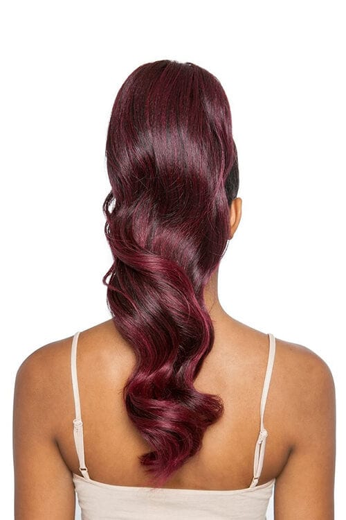 Mane Concept Glamour Wave WNT 20” Wrap and Tie Ponytail BSWNT03 Rear