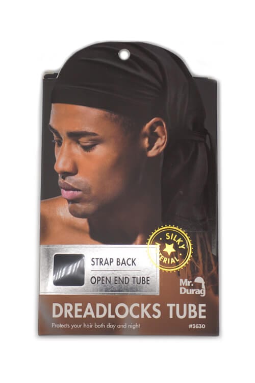Mr. Durag #3630 Strap Back Dreadlocks Tube Black