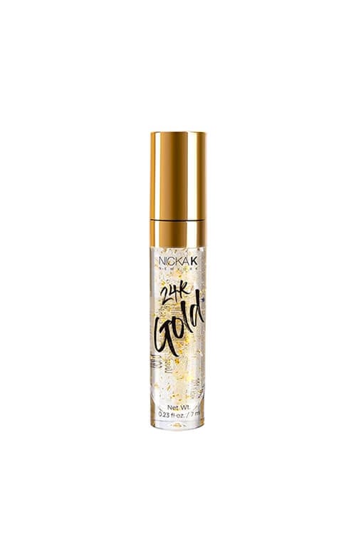 Nicka K New York LGGD01 24K Gold Lip Gloss - Gold Color 0.23 oz