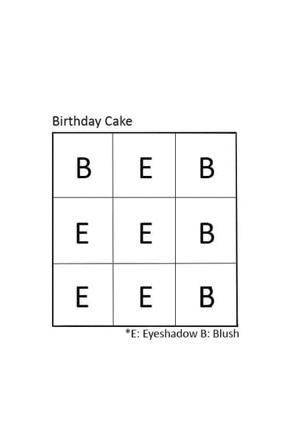 Nicka K New York Nine Color Palette Birthday Cake Color Chart Letters