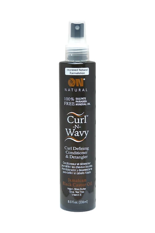 Organic Natural Curl N Wavy Curl Defining Conditioner and Detangler Jamaican Black Castor Oil 8 oz