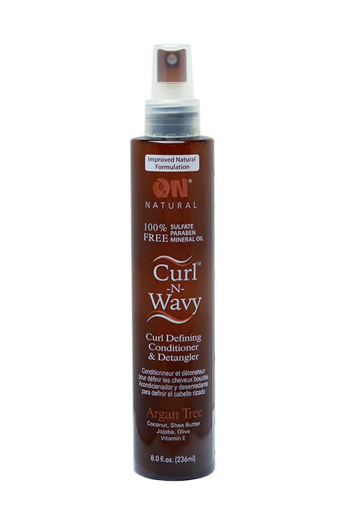 Organic Natural Curl N Wavy Curl Defining Conditioner and Detangler Argan Tree 8 oz