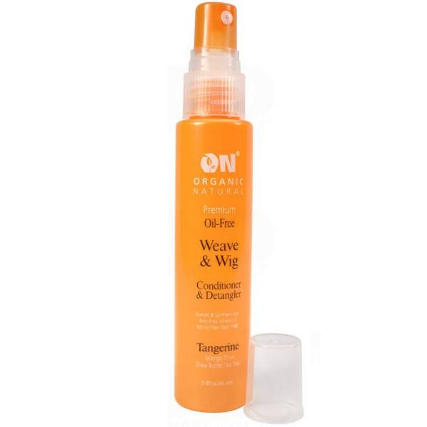 Organic Natural Weave & Wig Conditioner & Detangler Spray Tangerine 8oz