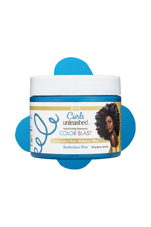 ORS Curls Unleashed Color Blast Temporary Hair Makeup Wax 6 oz Bodacious Blue