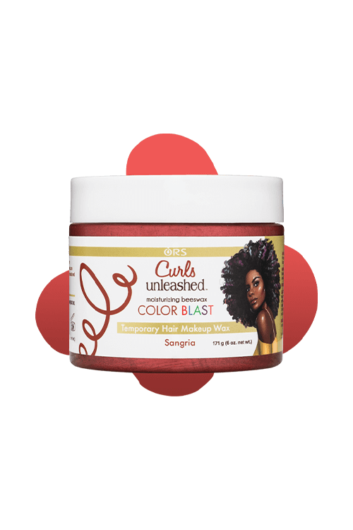 ORS Curls Unleashed Color Blast Temporary Hair Makeup Wax 6 oz Sangria