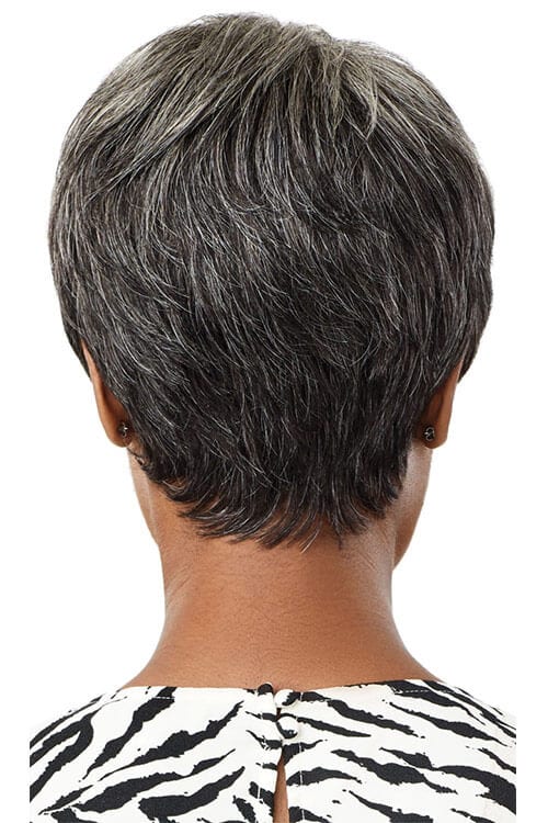 Outre Fab and Fly Gray Glamour HH-Eden 100% Human Hair Wig Rear