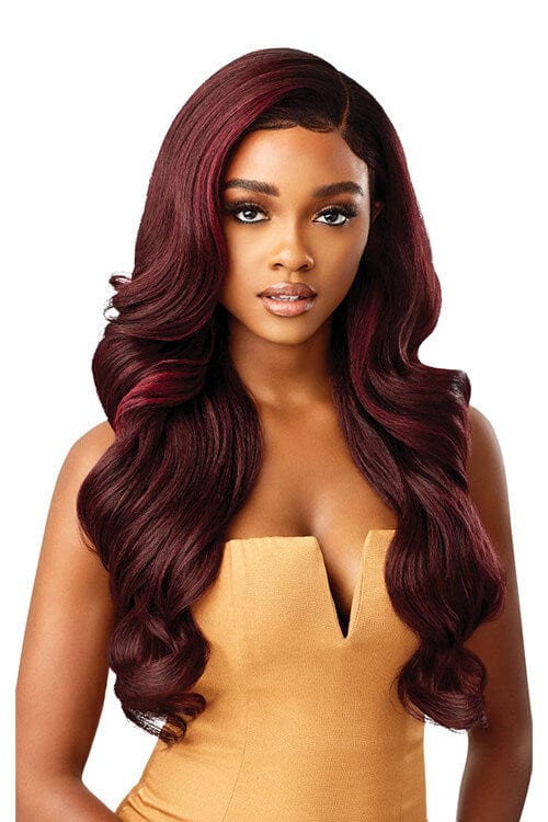 Outre Melted Hairline Kamalia HD Transparent Lace Front Wig DRFF2/Cherry Red