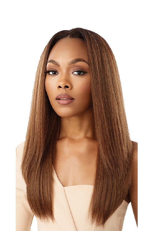 Outre Soft and Natural Neesha H302 Quick Weave Synthetic Half Wig Front
