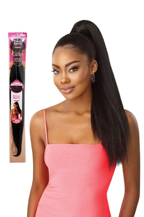 Outre Pretty Quick Synthetic Kinky Straight Wrap Pony 24