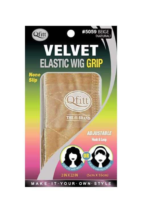 Qfitt Velvet Elastic Wig Grip #5059 Beige