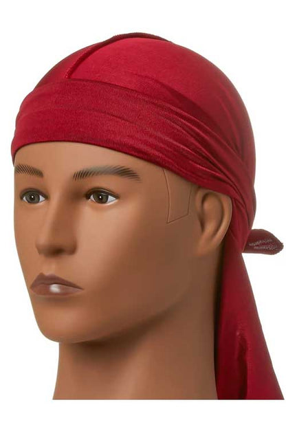 Red Bow Wow X Power Wave Spandex Durag HDUPPS03 Burgundy Mannequin Head Side