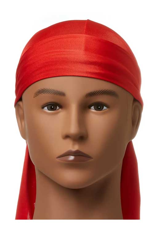 Red Bow Wow X Power Wave Spandex Durag HDUPPS04 Red Mannequin Head Front