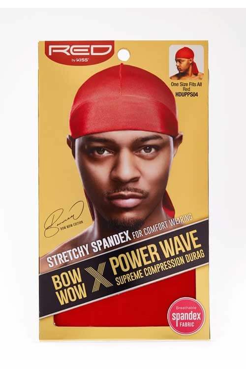 Red Bow Wow X Power Wave Spandex Durag HDUPPS04 Red Packaging Front