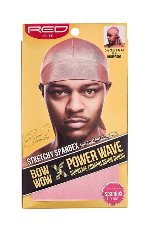 Red Bow Wow X Power Wave Spandex Durag HDUPPS05 Pink Packaging Front