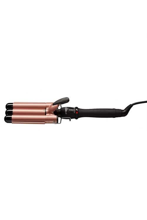 Red by Kiss Ceramic Tourmaline Triple Barrell Waver Front Angle