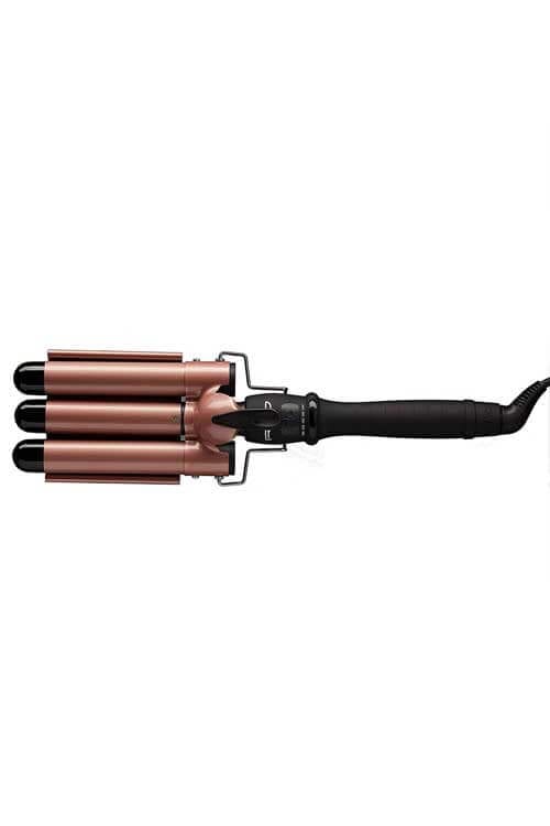 Red by Kiss Ceramic Tourmaline Triple Barrell Waver Top View