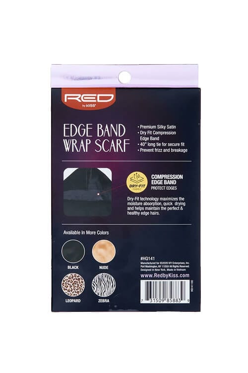 Red by Kiss Edge Band Wrap Scarf HQ Back
